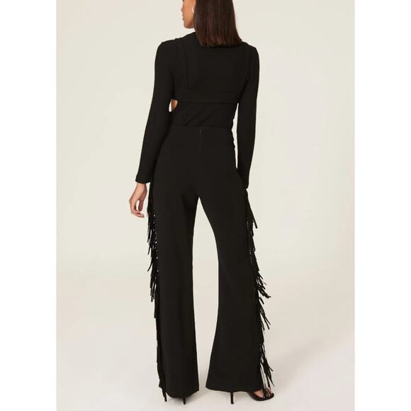 Cinq a Sept Pants Women 0 Remy Fringe Wide Leg Boho Western Rock and Roll Dressy - Picture 4 of 16